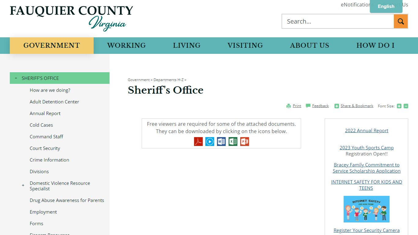 Sheriff's Office | Fauquier County, VA
